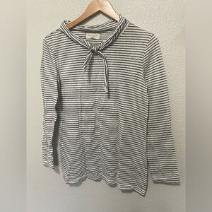 MAX STUDIO linen top sz medium stripe